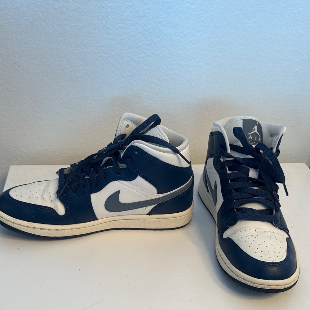 Nike Air Jordan Navy and White Sneakers